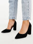 ASOS DESIGN Wide Fit Winston d'orsay high heeled shoes in black