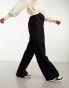 Cotton On wide leg relaxed trousers with drawstring waist in black