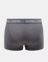 Фото #2 товара Calvin Klein low rise cotton stretch trunks 3 pack in multi