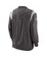 Men's Pewter Tampa Bay Buccaneers Sideline Athletic Stack V-neck Pullover Windshirt Jacket