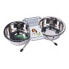 WUAPU Inox 2x0.35L Double Dog Feeder Серебристый - фото #1