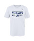 ფოტო #4 პროდუქტის Preschool White Tampa Bay Lightning 2022 Eastern Conference Champions Locker Room T-shirt