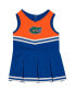 ფოტო #2 პროდუქტის Girls Infant Royal Florida Gators Time For Recess Cheer Dress