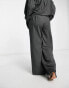 Extro & Vert Plus super wide leg trousers in slate pinstripe co-ord