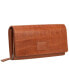 ფოტო #4 პროდუქტის Women's Croco Collection RFID Secure Clutch Wallet