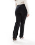 Фото #4 товара Only Curve wide leg trousers in black