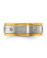 Фото #4 товара Stainless Steel Brushed Yellow IP-plated 8.00mm Band Ring