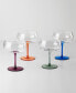 Фото #3 товара Bottoms Up Color Bottom Cocktail Glasses, Set of 4