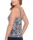 Women's Printed Knotted Flyaway Tankini Top, Created for Macy's