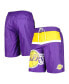 ფოტო #2 პროდუქტის Men's Purple Los Angeles Lakers Sea Wind Swim Trunks