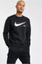 Air Sportswear Clup Hoodie Black Standart Fit Kesim Siyah Erkek Sweatshrit