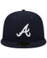 Фото #3 товара Men's Navy Atlanta Braves 2021 World Series Team Color 59FIFTY Fitted Hat