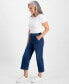 Фото #3 товара Petite High-Rise Cropped Wide-Leg Jeans, Created for Macy's