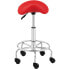 Фото #6 товара Taboret stołek hoker kosmetyczny siodłowy na kółkach Frankfurt do 150 kg czerwony