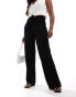 Фото #1 товара Mango straight leg slouchy tailored trousers in black