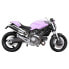 SPARK Round High-Up Ducati Monster 795 12-15/796 10-15/696 08-14 Ref:GDU0826COM Carbon Muffler