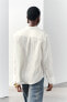Фото #10 товара Рубашка из рельефной ткани с карманом — zw collection ZARA