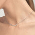 Delicate necklace with clear crystals Symphonia BYM131