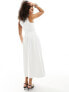 4th & Reckless dropped waist racer neck midi dress in cream 44 - фото #7