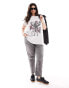 Yours love printed t-shirt in grey