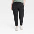 Фото #2 товара Women's Flex Woven Mid-Rise Cargo Joggers - All In Motion Black L