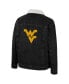 x Wrangler Men's Charcoal West Virginia Mountaineers Western Button-Up Denim Jacket