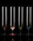 Фото #2 товара Multicolored Beautiful Champagne Flutes, Set of 4