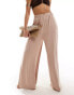 Фото #5 товара ASOS DESIGN jersey palazzo beach trouser in beige