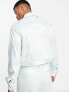 ASOS DESIGN – Elegante, langärmlige Jacke in Pastellblau, Kombiteil