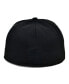 Men's Black Black Fives Fitted Hat