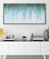 Фото #5 товара Green Frequency Textured Metallic Hand Painted Wall Art by Martin Edwards, 24" x 48" x 1.5"
