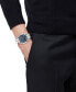 Men's Swiss Greca Time GMT Stainless Steel Bracelet Watch 41mm