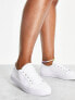 ASOS DESIGN Wide Fit Dizzy lace up trainers in white