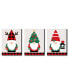 Фото #1 товара Red and Green Holiday Gnomes - Christmas Wall Art Room Decor - 7.5" x 10" - 3 Ct