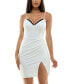 ფოტო #1 პროდუქტის Juniors' V-Neck Sleeveless Bodycon Dress