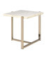 Фото #1 товара Feit End Table in Faux Marble & Champagne