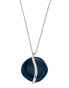 Original necklace made of steel with a glass pendant Sea Glass SKJ1809040