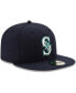 Фото #3 товара Men's Navy Seattle Mariners Authentic Collection On Field 59FIFTY Fitted Hat