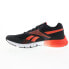 Reebok Ztaur Run Mens Black Canvas Lace Up Athletic Running Shoes