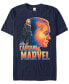 Marvel Men's Captain Marvel Pop Art Captain Posed Profile Short Sleeve T-Shirt