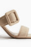 Фото #2 товара Buckle-detail Heeled Sandals