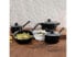 Gibson Home Casselman 7 piece Cookware Set in Black with Bakelite Handle