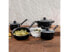 Фото #6 товара Gibson Home Casselman 7 piece Cookware Set in Black with Bakelite Handle