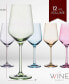 Фото #8 товара Colored Wine Glasses, Multicolored, 12 oz Set of 6
