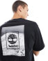 Timberland oversized mountain print t-shirt in black- Exclusive to Asos