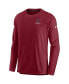 Фото #3 товара Men's Cardinal Arizona Cardinals Lockup Performance Long Sleeve T-shirt