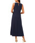 Фото #2 товара Women's Round-Neck Sleeveless Side-Slit Maxi Dress