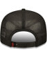 ფოტო #4 პროდუქტის Men's Black Houston Rockets Criss Cross 9FIFTY Trucker Snapback Hat