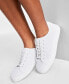 Фото #2 товара Women's Lusille Woven Lace-Up Sneakers, Created for Macy's
