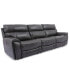Фото #1 товара CLOSEOUT! Hutchenson 3-Pc. Leather Sectional with 2 Power Recliners and Power Headrests